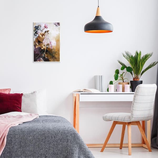 Elegant Woman & Florals by Design Fabrikken Unframed Abstract Graphic Art Print 19 in. x 13 in.