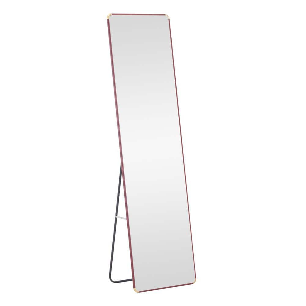 16.5 in. W x 60 in. H Aluminum Alloy Metal Frame Wall Mirror Floor Mounted 