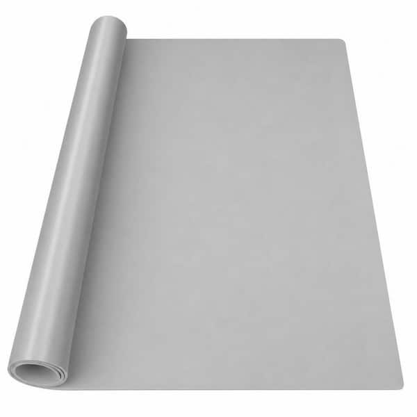 36 in. x 24 in. Silicone Mat Heat Resistant Mats for Countertop, Multipurpose Large Silicone Mats, Gray