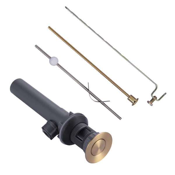 ALEASHA Drain Assembly Stopper with Lift Rod in Gold