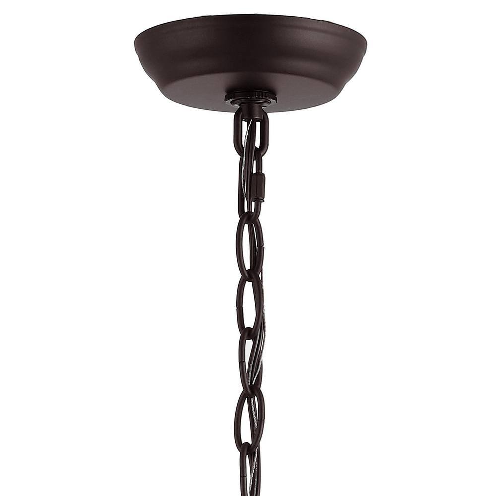 Ojai 10" LED Lantern Pendant in Oil Rubbed Bronze with Adjustable Chain