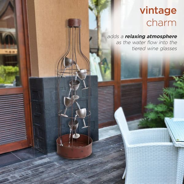 Alpine Corporation 44 in. Tall Indoor/Outdoor Bottle Shaped