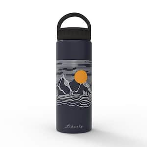 20 oz. Sierra Deep Navy Insulated Stainless Steel Water Bottle with D-Ring Lid