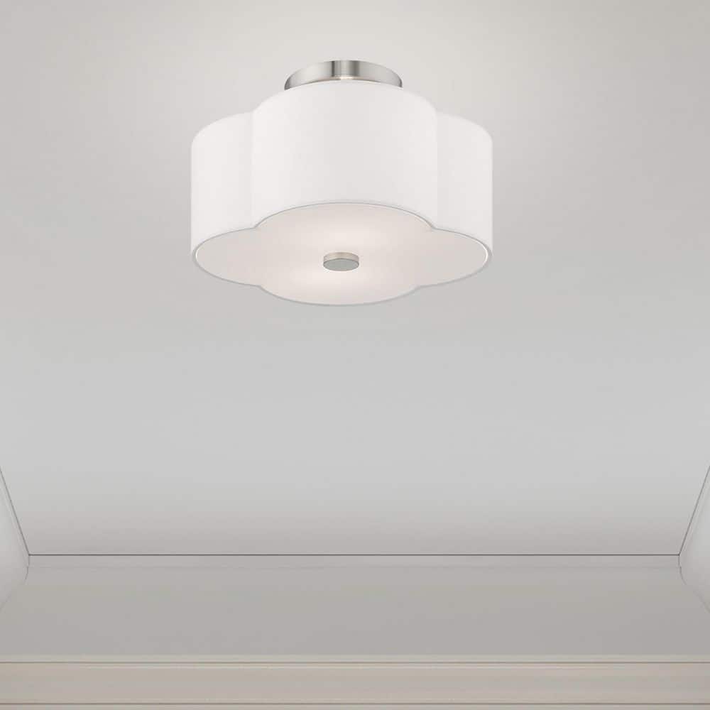 Centerbridge 2-Light Brushed Nickel Semi Flush Mount price history on PriceWatchPro