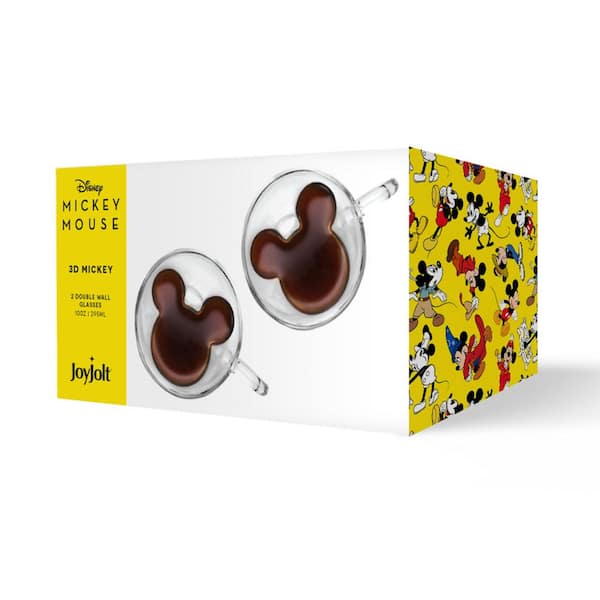 JoyJolt Disney100 Limited Edition 3D Mickey Double Wall Espresso Cup - 5.4  oz