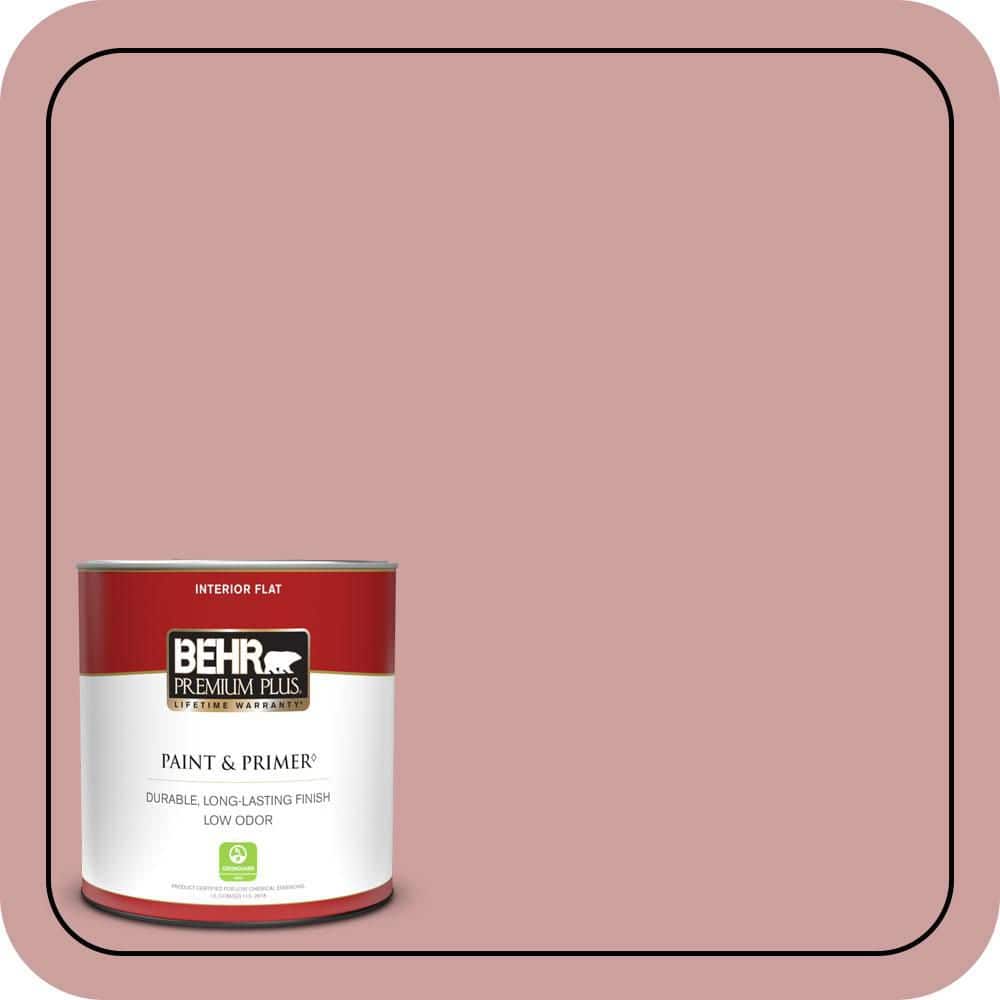 1 qt. #150E-3 Calico Rose Flat Low Odor Interior Paint & Primer price history on PriceWatchPro