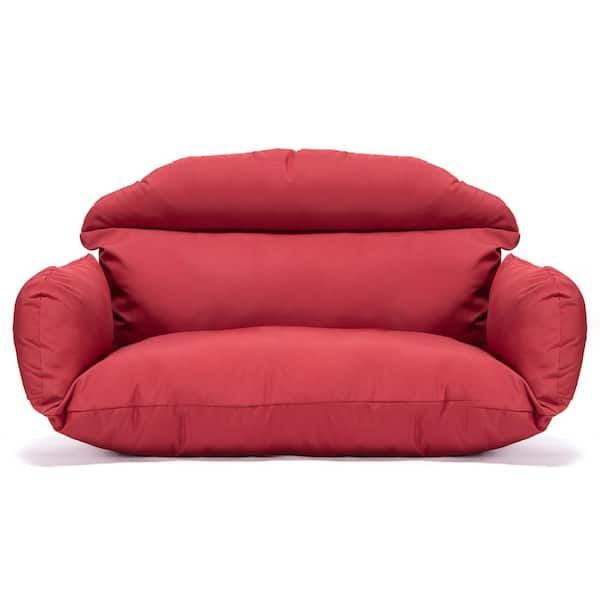 Leisuremod 47 in. x 27 in. Outdoor Swing Cushion in Red