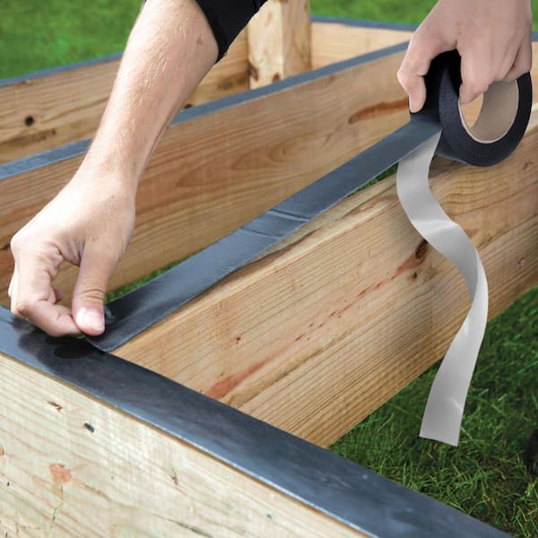 1-5/8 in. x 50 ft. Black Butyl Deck Joist Tape for under Decking Board