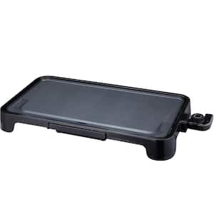 200 sq. in. Black Electric Griddle with Large Cool-Touch and Nonstick Surface