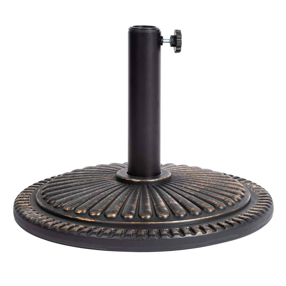 LAUREL CANYON 22 lbs. Patio Umbrella Base in Bronze HDBASES22C - The ...