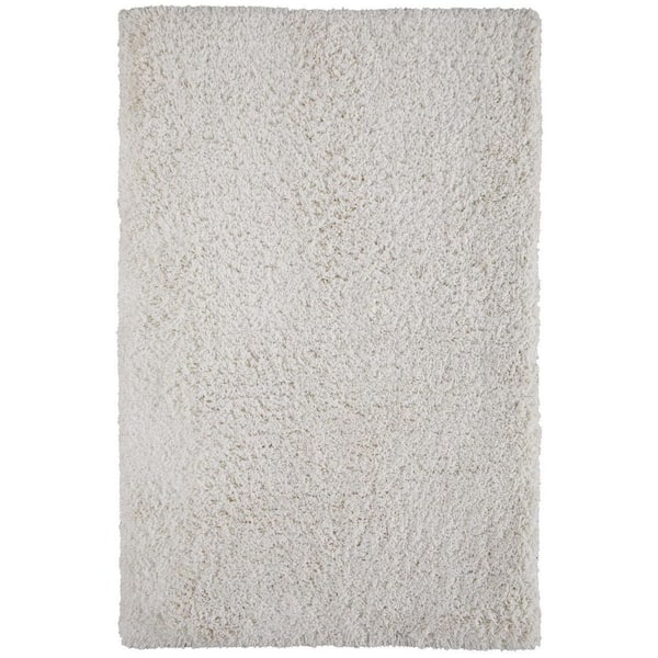 HomeRoots 8 x 10 Ivory Solid Color Area Rug