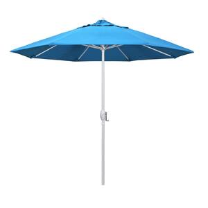 crank patio table umbrella 9 foot Outdoor patio umbrella with button tilt and crank, Outdoor patio/market table umbrella UV protected and waterproof, Red