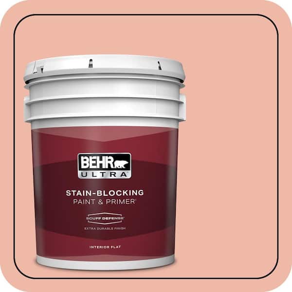 BEHR ULTRA 5 gal. #210C-3 Jovial Extra Durable Flat Interior Paint & Primer