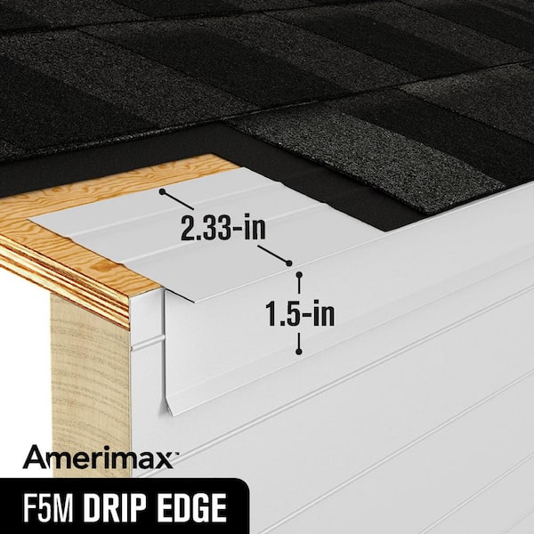 Amerimax Home Products F5M x 10 ft. Bronze Aluminum Drip Edge
