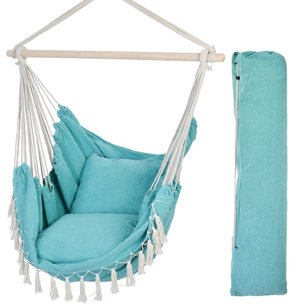UPHA 4.5 ft. Portable Hammock Chair Hammock without Stand in Blue