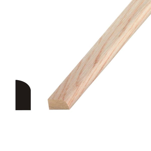 Builders Choice OP 300 3/8 in. x 3/4 in. Oak Shoe Moulding