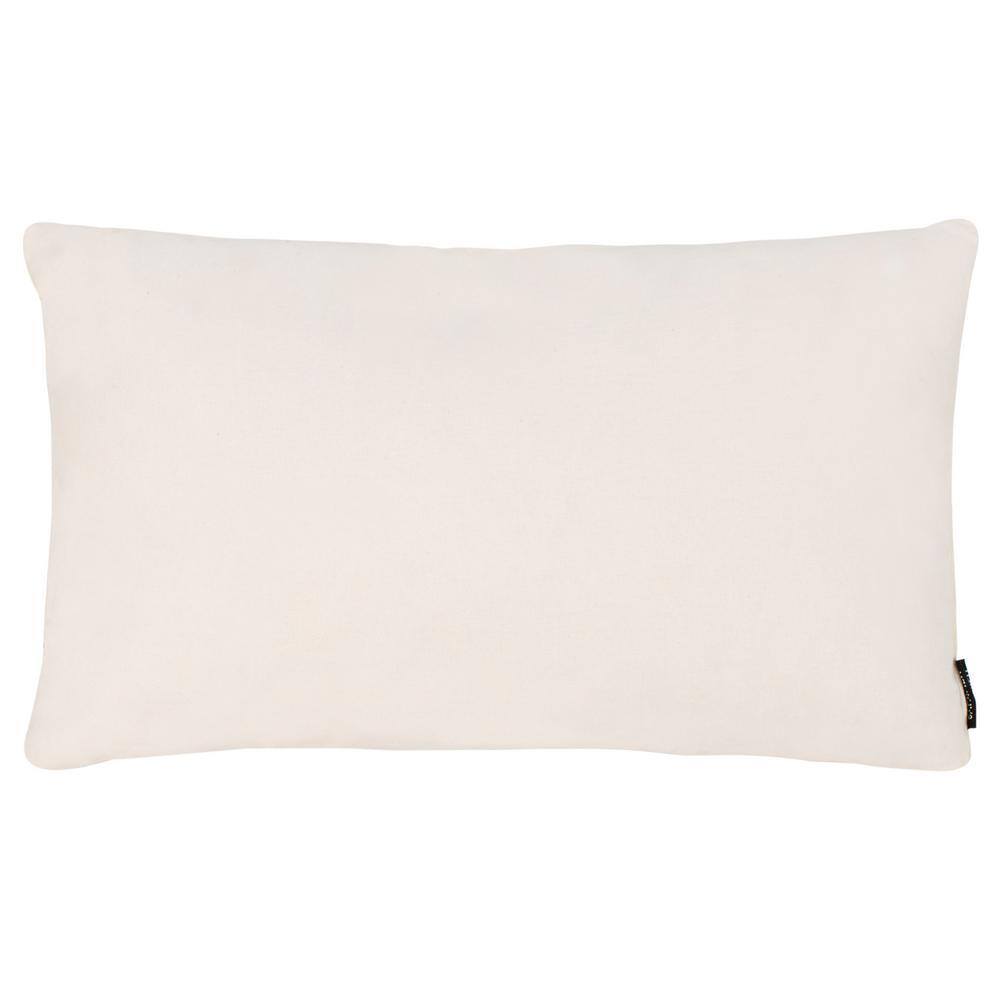 Beige Geometric Art Deco Rectangular Accent Pillow