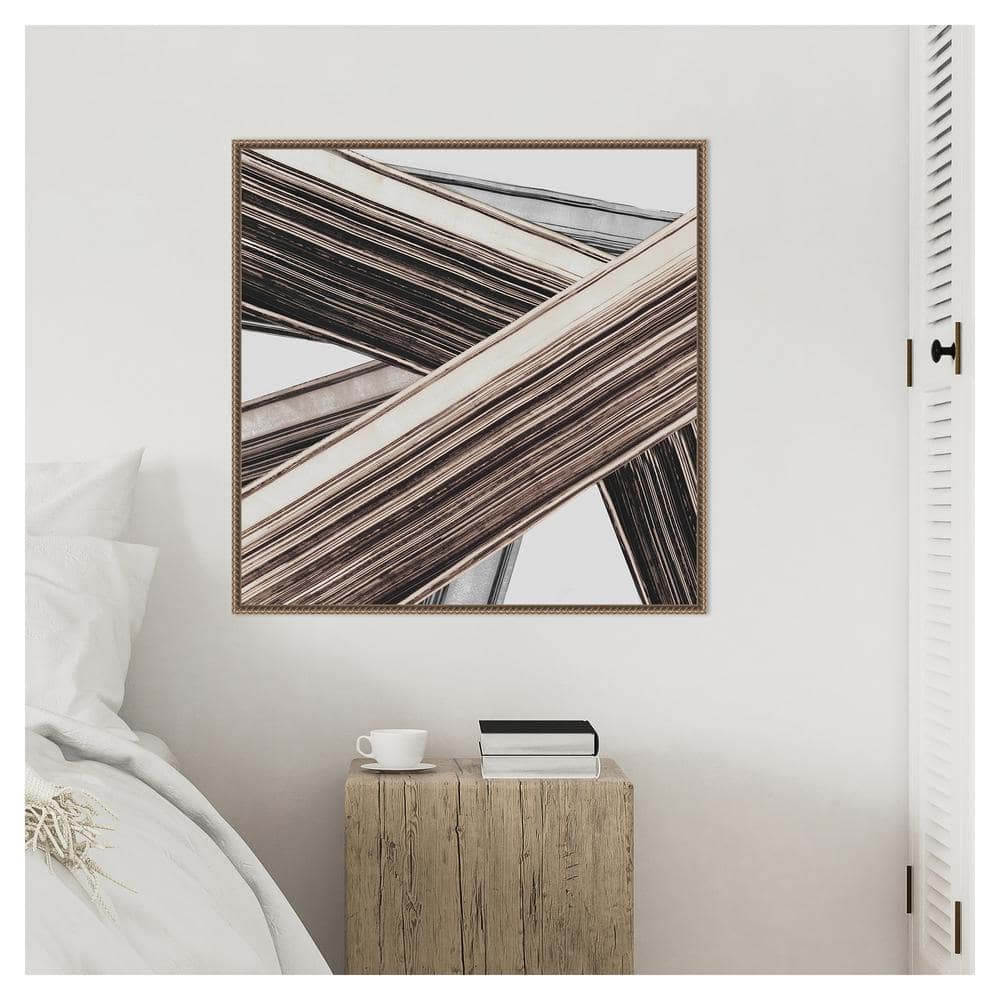 Bold Impressions I Abstract Canvas Print with Bronze Frame