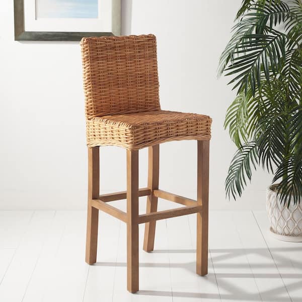 Tobie 43.31 in. Light Brown Bar Stool