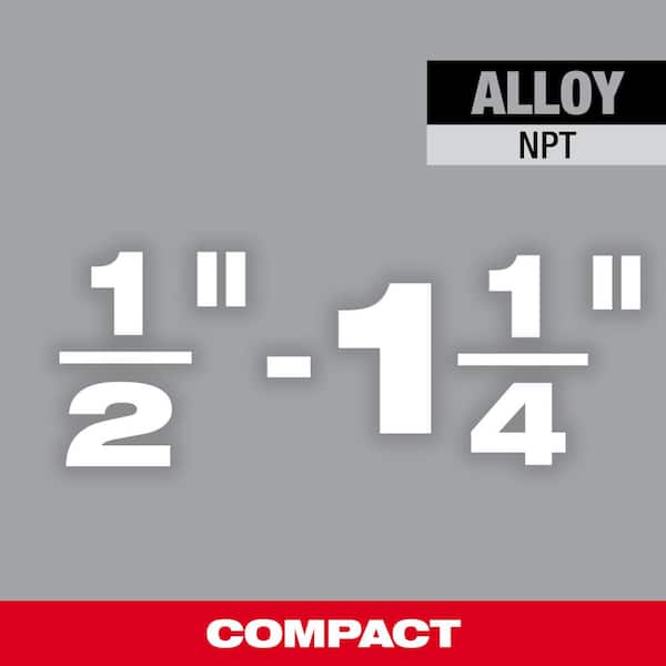 1/2 in. - 1-1/4 in. Alloy NPT Compact Forged Aluminum Die Head PACKOUT Kit