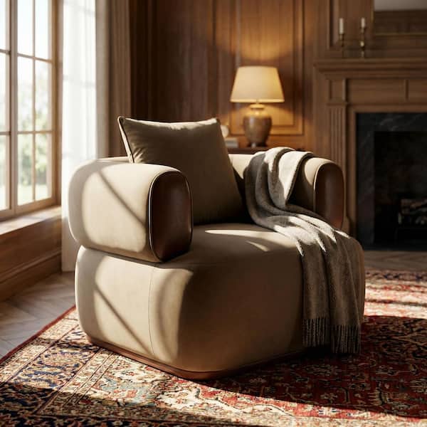 CHRISTOPHER KNIGHT HOME Gianna Modern Brown Velvet Upholstered