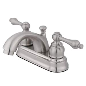 Kingston Brass Vintage 4 in. Centerset 2-Handle Bathroom Faucet in 
