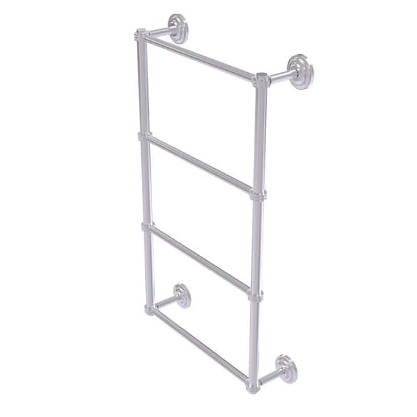 Allied Brass Que New Satin Chrome Wall Mount Towel Rack Allied Brass Que New Satin Chrome Wall Mount Towel Rack