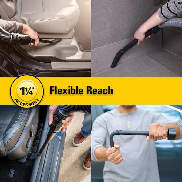 1-1/4 in. and 2-1/2 in. Spiral Flexible Crevice Tool Accessory Shop Vacuum Attachment for RIDGID Wet Dry Vacs