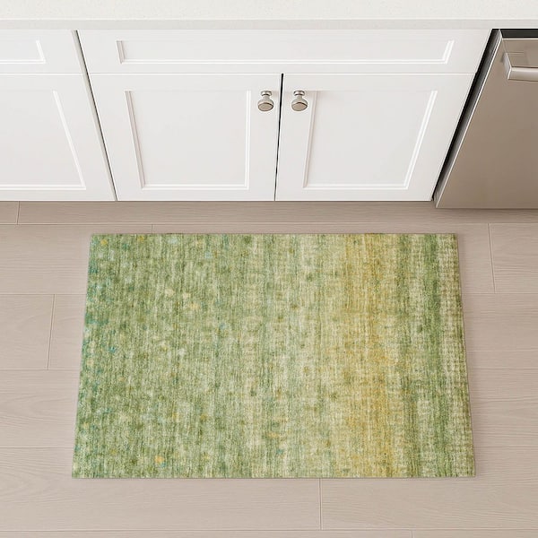 Chantille Machine Washable Indoor/Outdoor Abstract ACN2315 Sage 2 ft. x 3 ft. Accent Rug