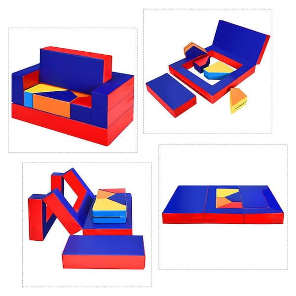 Costway 4-in-1 Crawl Climb Foam Shapes Playset Softzone Toy