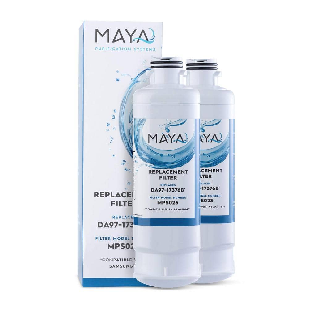 Mist DA97-17376B Compatible with Samsung DA97-08006C, HAF-QIN, HAF-QIN/EXP Refrigerator Water Filter (2-Pack)