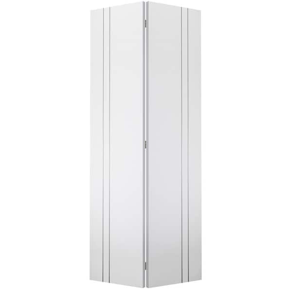 Belldinni Smart Pro 2V 48 in. x 79.375 in. Solid Composite Core Polar White Finished Wood Bifold Door with Hardware