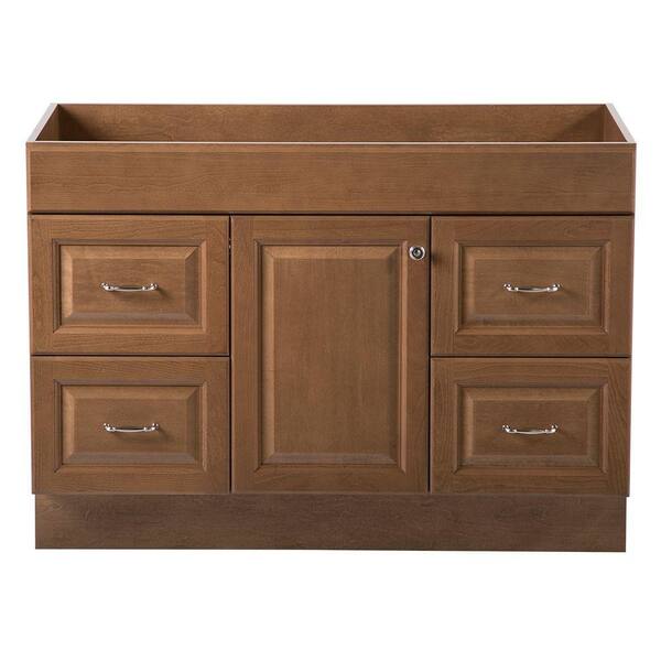 Home Decorators Collection Dowsby 48 in. Vanity Cabinet Only in Toffee