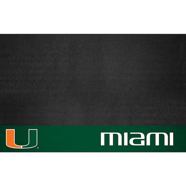 FANMATS University of Miami 26 in. x 42 in. Grill Mat