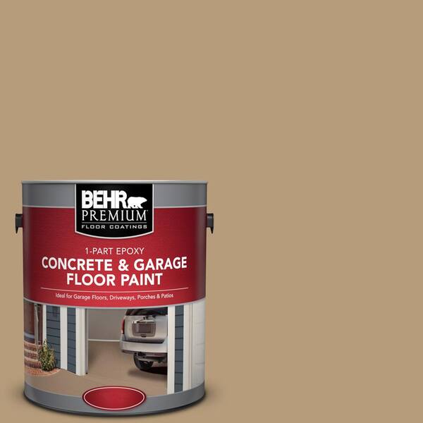 BEHR Premium 1 gal. #PFC-28 Desert Sandstone 1-Part Epoxy Satin Interior/Exterior Concrete and Garage Floor Paint
