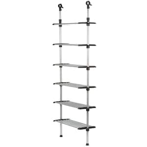 Silver Metal Clothes Rack 25.50 in. W x 61 in. H