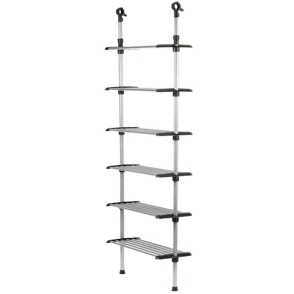 Whitmor Silver Metal Clothes Rack 25.50 in. W x 61 in. H 6779-4466