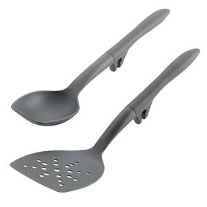 Tools and Gadgets Gray Lazy Flexi Turner and Scraping Spoon Set