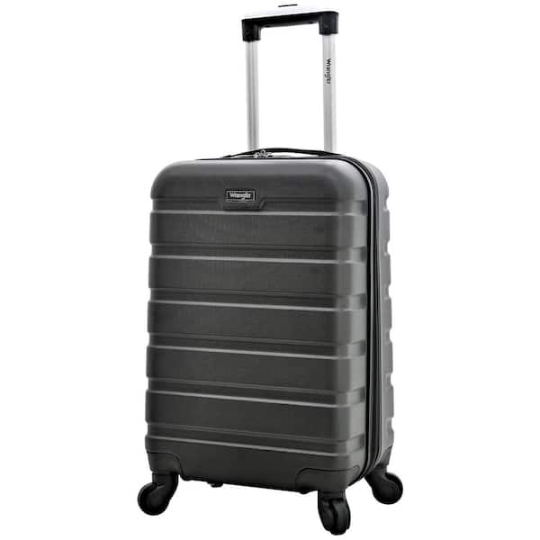 Wrangler 20” Carry-on Rolling Hardside Spinner Luggage Black 