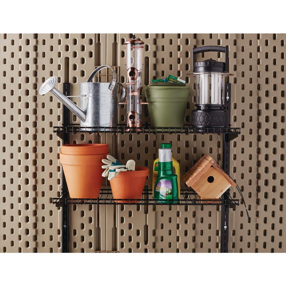 Heavy Duty Black Metal Wall Mounted Storage Shelves