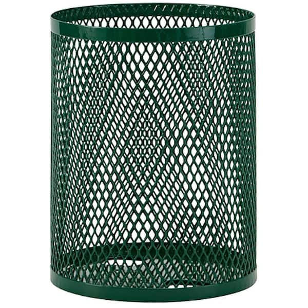Unbranded Portable 32 Gal. Green Diamond Commercial Trash Can