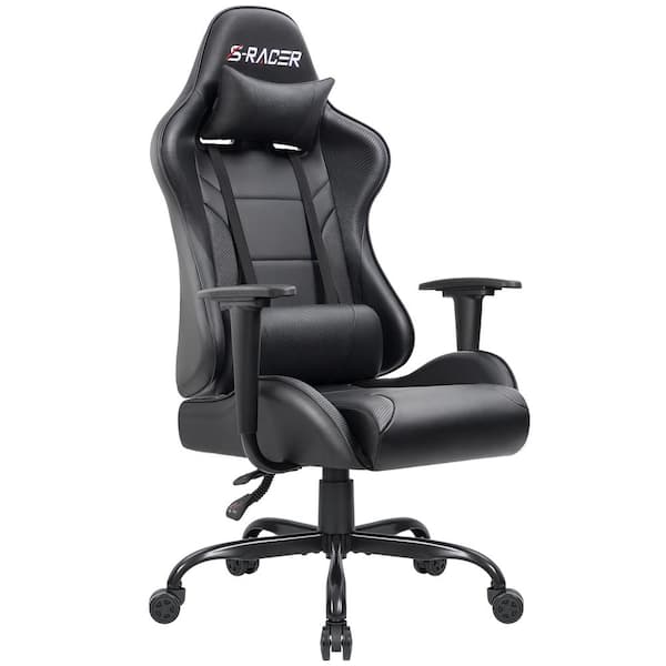 RuiB Black Faux Leather Seat Big and Tall PC & Racing Gaming Chair, 1 SET -  Fry's Food Stores