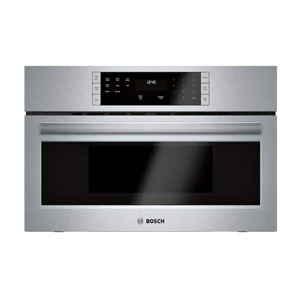 Bosch 500 Series 30 in. 1.6 cu. ft. Built-In Microwave in Stainless Steel with Drop Down Door and Sensor Cooking