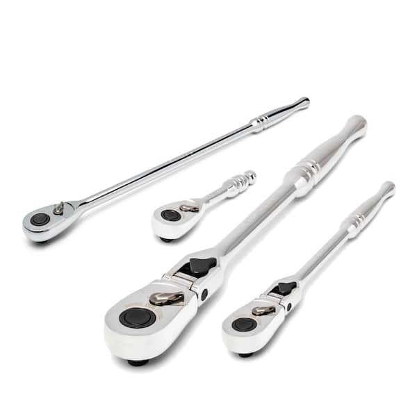 Husky 3/8 and 1/2 in. Drive Ratchet Set (4-Piece)