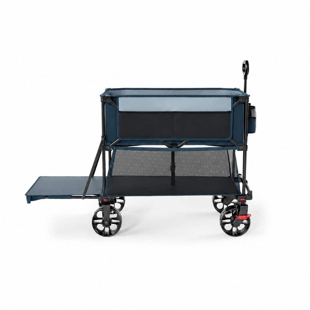 400L total capacity steel bin garden cart, double decker folding design, all-terrain wheels, adjustable handle price history on PriceWatchPro