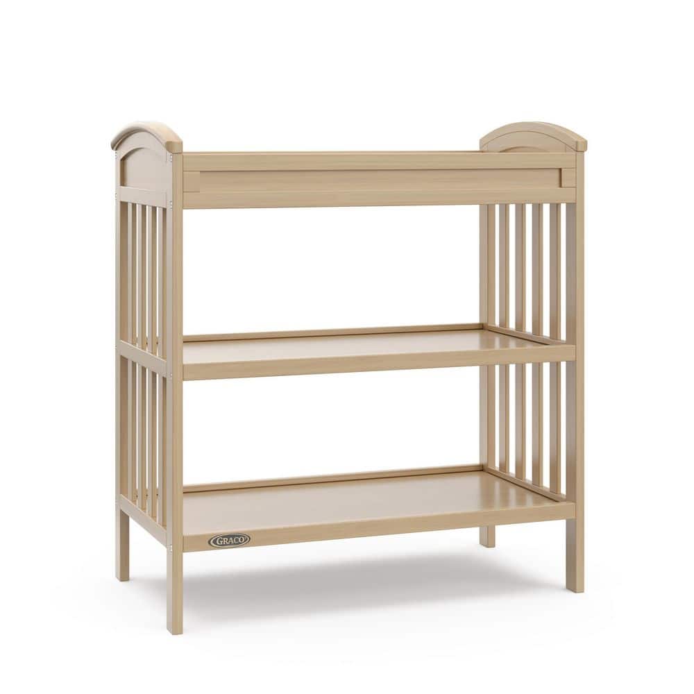 Benton Driftwood Changing Table with Water-Resistant Changing Pad