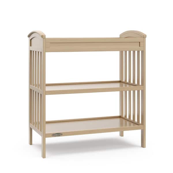 Benton Driftwood Changing Table with Water-Resistant Changing Pad
