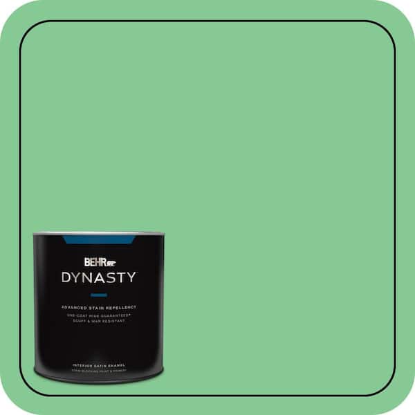 BEHR DYNASTY 1 qt. #P400-4 Good Luck Satin Enamel Interior Stain-Blocking Paint and Primer