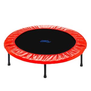 Upper Bounce 44'' Rebounder Exercise Fitness Trampoline with Durable Jumping Mat, Portable & Foldable Workout Trampoline