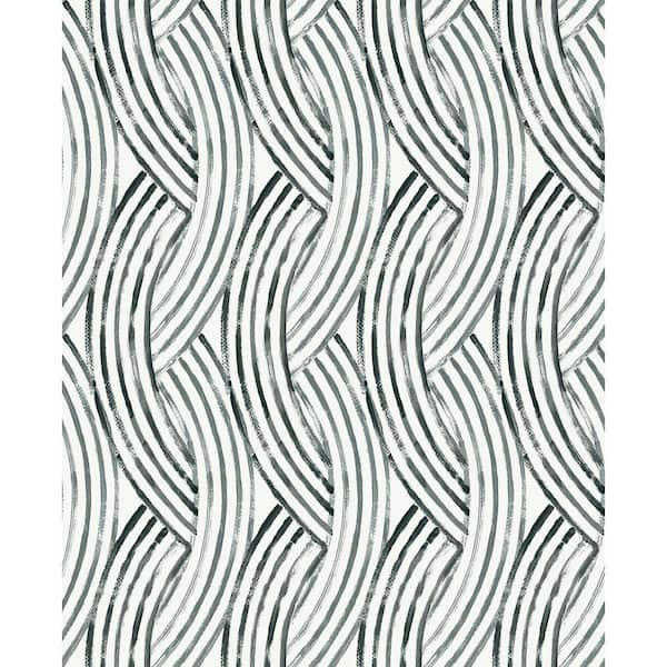 NuWallpaper Charcoal Meraki Peel and Stick Wallpaper Sample